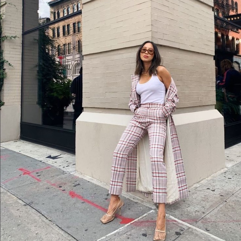 Song of style plaid opal pants trouser